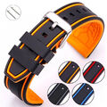 Sport Uhrenarmband Silikon Gummi Armband Ersatz Handgelenk Gürtel 20/22/24/26mm