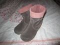 Sanita Soft Clogs Stiefel  Gr. 40 Braun / Rosa Wildleder Boots