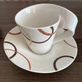 VILLEROY & BOCH Ethno Kaffeetasse mit Untertasse  Set 2 tlg  NEW WAVE  RAR