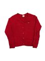 Sportlicher Lacoste Cardigan Rot