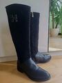 Stiefel Long Boot aus Echtleder von Tommy Hilfiger Gr. 38 *Einwandfrei *