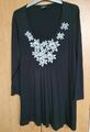 EMILIA LAY Tunika 52/54 Schwarz Bluse Shirt Marke Designer WIE NEU 1 x getragen