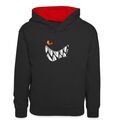 Die Wilden Kerle Grinsen Teenager Kontrast-Hoodie