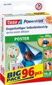 tesa Powerstrips POSTER Big Pack 96 Stück - Doppelseitige Klebestreifen für Post