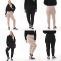 Große Größe Thermo Leggings Damen Jeggings Innenfleece Farben Leggingshose