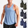 Sport-Tanktop Für Herren Bodybuilding-Tanktop Fitness-Bodybuilding-Tanktop T- E