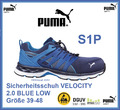 PUMA Sicherheitsschuh VELOCITY 2.0 BLUE LOW Größe 39-48