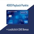 American Express Payback Karte inkl. 4000 Payback Punkte + 15€ Cash