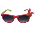 FREAK SCENE Kinder Sonnenbrille mit Herzen rosa und gelb