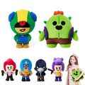 25CM Brawl Stars Plüsch Puppe Spike Shelly Clot Kissen Spielzeug Xmas Geschenk