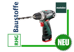 Metabo PowerMaxx BS Basic Akku-Bohrschrauber 12V mit Tasche,Ladegerät und Akku