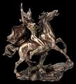 Walküre Figur reitend - Valkyrie - Veronese Deko Statue Wikinger Nordmänner