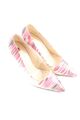 HöGL Spitz-Pumps Damen Gr. DE 36 wollweiß-pink-hellgrau Elegant