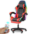 RGB Gaming Stuhl LED Beleuchtung Gamer Sessel Gaming Chair Gamingstuhl 150KG DE