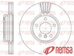 2x Bremsscheibe REMSA 6600.10 2 Bremsscheiben Vorderachse Vorne für BMW