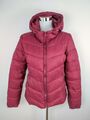 Only Übergangsjacke Damen Gr. L Jacke Bordeaux Rot Kapuze Leicht Steppjacke