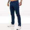 Enzo Chino Hose Herren Slim Fit Baumwolle Stretch Röhrenjeans Alle UK Größen