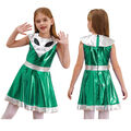 Kinder Mädchen Kleid Spacesuit Alien Raves Halloween Party Kostüm Pleated Swing