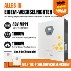 11KW Hybrid Solar Wechselrichter On-grid 2 MPPT 150A 230vac 48v Mit Wifi Paralle