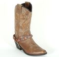 Westernstiefel Cowboystiefel Line Dance Catalan Style Leder Vintage OK Brand 37