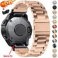 Quick Fit Edelstahl Metall Armband Für Garmin Fenix 7 7X 6 6X 5 5X 3HR Epix Pro