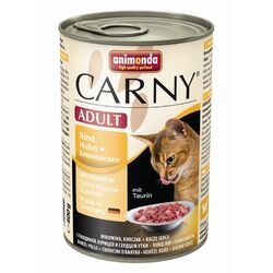 Animonda Cat Carny Adult Rind,Huhn,Entenherz | 6x400g