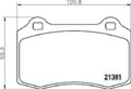 BREMBO Bremsbelagsatz, Scheibenbremse Hinterachse, Vorderachse u.a. für CITROËN