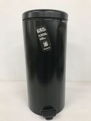 Brabantia Treteimer mit Inneneimer aus Kunststoff, Stahl, Matt Schwarz, 30L