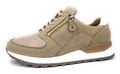 Waldläufer Hiroko Damenschuhe Schnürschuhe Sportive Sneaker Beige Freizeit