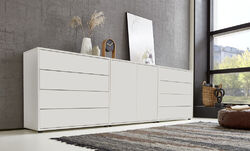 Kommode Schubkasten Schuhkommode Sideboard Mailand Set 4, grifflos Push-to-Open 