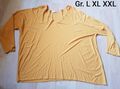 Langarmshirt Gr. L XL XXL Langärmeliges T-Shirt Currygelb Curryfarben Curry Senf