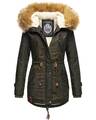 Navahoo warme Damen Winter Jacke Teddyfell Winterjacke Parka Mantel B399