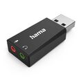 Hama USB Audio Adapter Soundkarte Stereo Extern DAC 3,5mm für Notebook Laptop PC