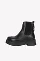 Baldinini Damen Schuhe Stiefelette Gr. 38 Schwarz Leder Ankle Boots