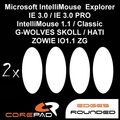 Corepad Skatez MS IntelliMouse G-WOLVES Hati Skoll ZOWIE IO1.1 Mausfüße Teflon