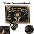 Witch's Ouija Board Holz Divination Board Graved Magic Board Metaphysical Neu