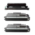 2x kompatibel TN2510 XL Toner 3000S + komp DR2510 DRUM für DCP-L2600 MFC-L2800DW