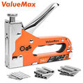 ValueMax 3in1 Handtacker Set 3000 Klammern TÜV GS geprüft Profi Tacker für Holz