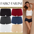 Fabio Farini 6er-Pack Damen Seamless Panties Hipsters Boxershorts aus Microfaser