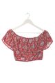 HOLLISTER Carmen-Bluse Damen Gr. DE 34 rot-weiß-blau Casual-Look