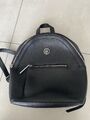 Tommy Hilfiger Rucksack Schwarz Leder - SEHR GUTER Zustand TOP