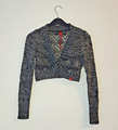 EDC ESPRIT Damen Strick Bolero Strickjacke langarm Gr. S grau