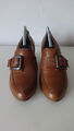 Pumps im College-Style v. "Tamaris", Gr.39, cognacbraun, Leder