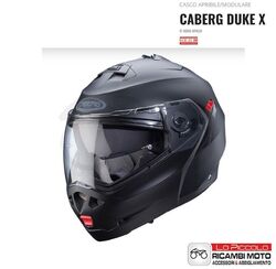 Helm Öffnend / Modular Caberg Duke X Ece 22.06 Schwarz Matt Gr XL 61-62