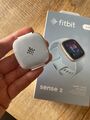 Fitbit Sense 2 40,5mm Aluminiumgehäuse-Soft Gold mit Sportarmband in Blue...