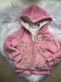 Sehr guter Zustand - Offizielle Disney Princess dicke Fleece gefütterte / Sherpa Jacke rosa 3T 3 JAHRE