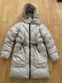 Damen Winterjacke/Mantel Cecil Gr. S hellgrau mit Kapuze