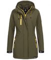 Rock Creek Damen Softshell Jacke Mantel Damenjacke Lang Kapuze Outdoor D-423