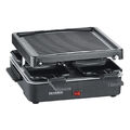 Severin RG 2370 Raclette Grill, Antihaftbeschichtete Grillplatte, 4 Pfännchen