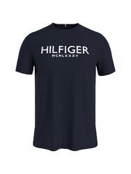 Tommy Hilfiger Palm Print Herren Shirt T-Shirt Rundhals dunkelblau Größe M - XL